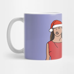 Christmas Distracted Boyfriend Meme Santa Hat Mug